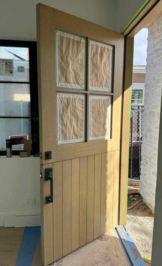 Dutch front door install