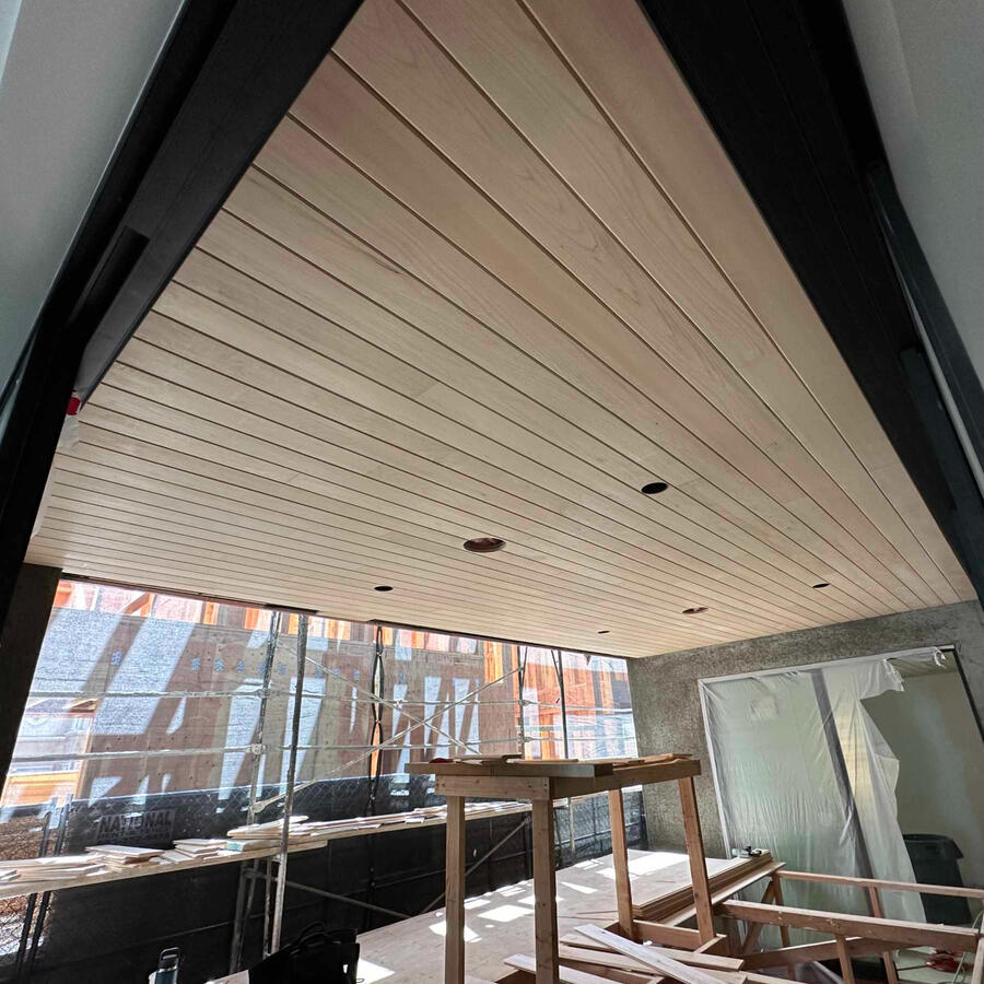 Tongue and groove ceiling - Cedar