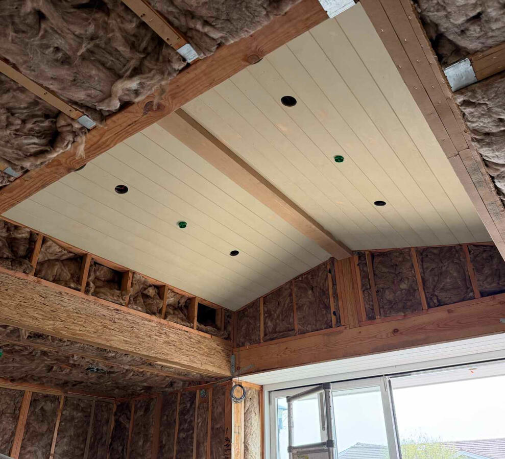 T&G ceiling