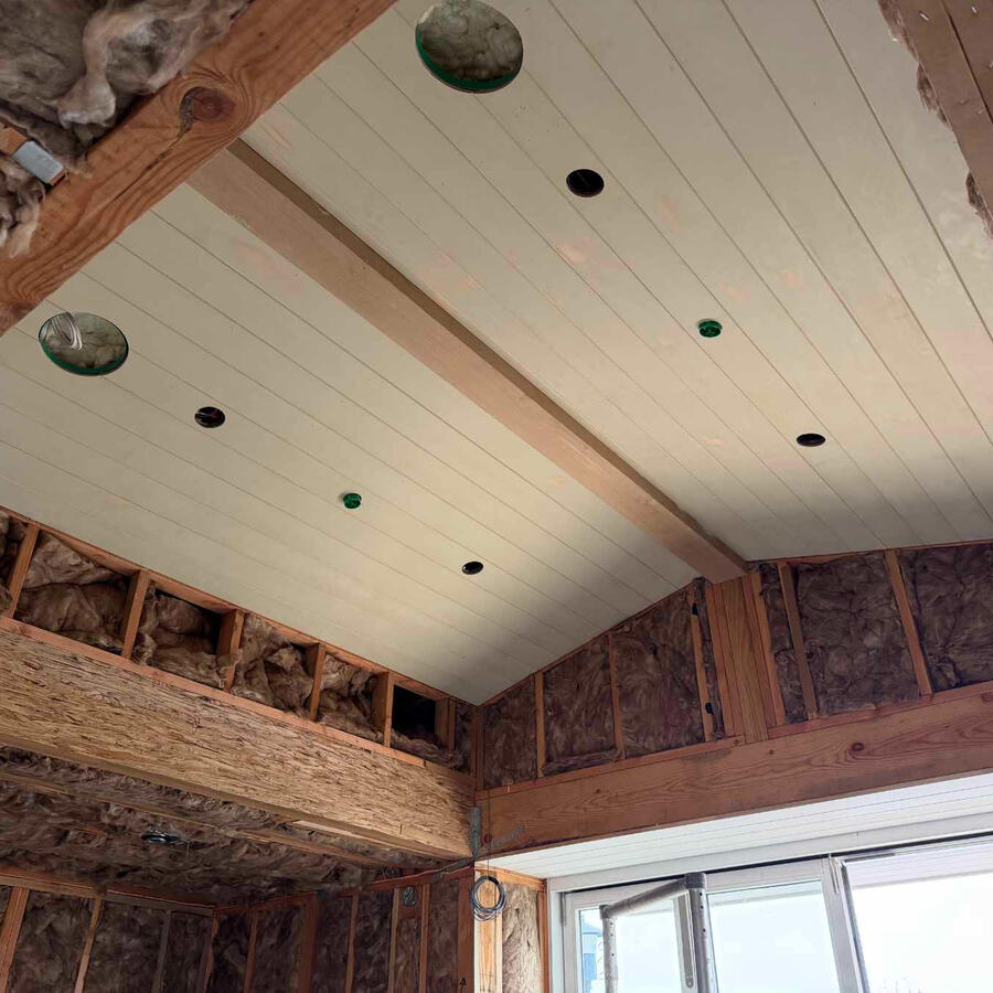 Tongue and groove ceiling